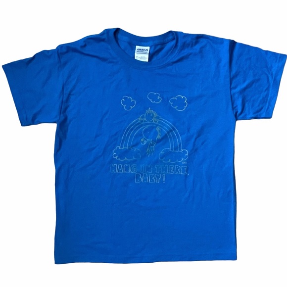 Gildan Other - Unicorn "Hang In There Baby" Blue Tee - Youth L